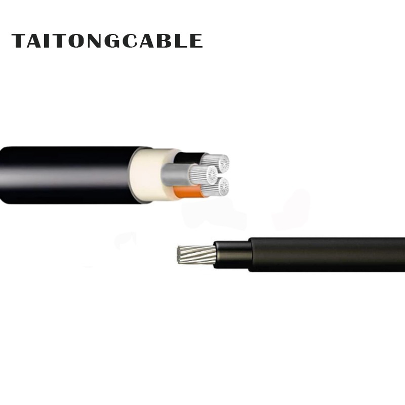 Custom Low Voltage Un-armoured Aluminium Conductor XLPE Insulated PE Sheathed Power Cables